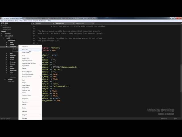 Using SQLite 3 in CodeIgniter 3