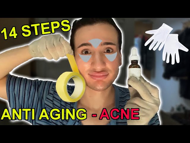 How I keep my skin ACNE FREE and PREVENT WRINKLES at 20: a 14 STEP CRAZY Night Time Skincare Routine