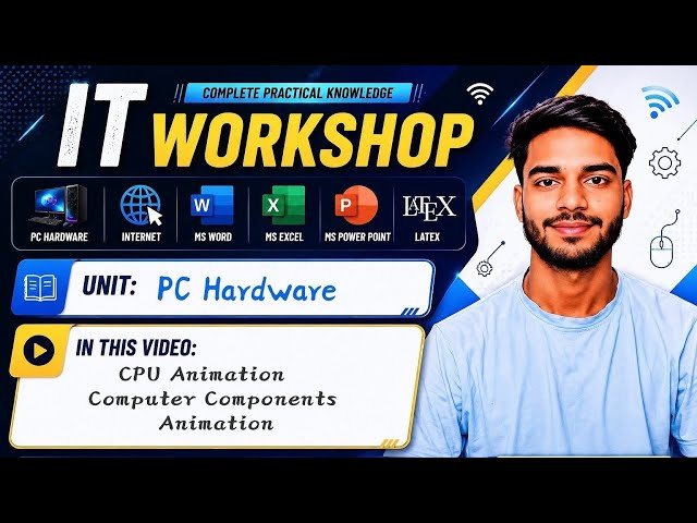 1.5 | CPU Animation | Computer Components Animation | PC Hardware | IT Workshop | ITW