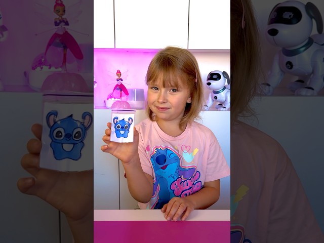Stitch Magic Drawing Trick ✨ Fun DIY Art for Kids #shorts #diyforkids #funforkids #kidscrafts