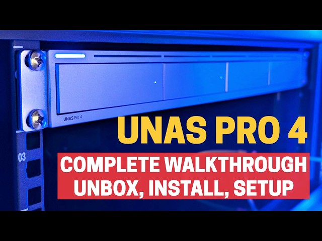 Unifi UNAS Pro 4 complete walkthrough from unboxing to setup - I need your help!