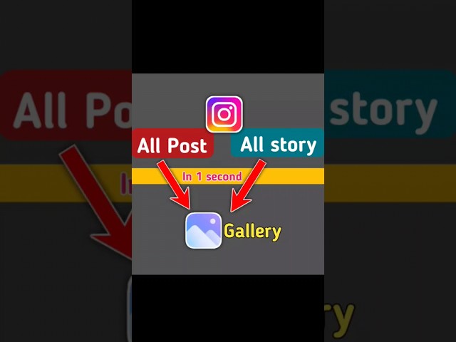 Save All Instagram Posts and Stories in Gallery