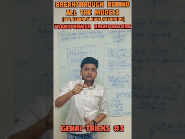 Transformer Architecture Breakthrough behind AI Models (GPT,Gemini,Claude,Anthropic) GenAI Trick#3