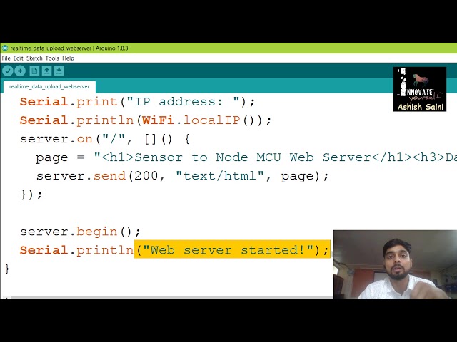 How to upload real-time data on Webserver?