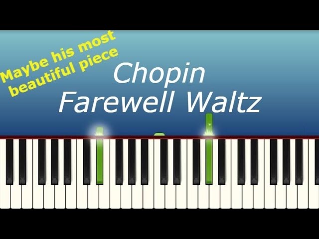 Valse de l'adieu, op. 69 no. 1 - Chopin  (1st part) Piano tutorial