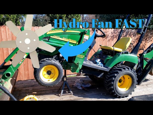 How To Replace Hydro Fan on John Deere Tractor 2305 (FAST WAY)