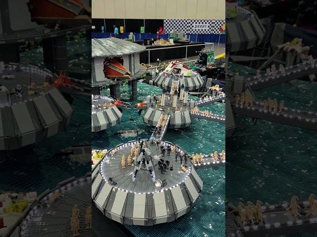 Huge LEGO Star Wars Battle for Kamino by @vaders_basement