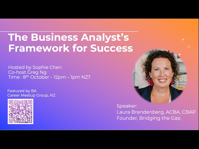 The Business Analyst’s Framework for Success with Laura Brandenburg