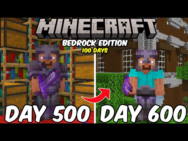 600 Days in Minecraft Bedrock Edition