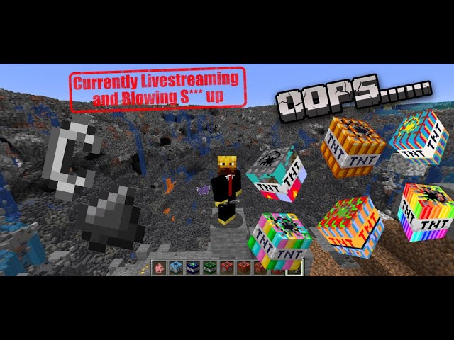 🔴Minecraft Exploding TNT 🔴#minecraft #livestream #minecraft🔴 (Portrait)