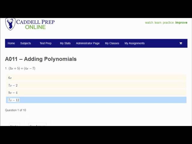 Caddell Prep Online in the Classroom Demo