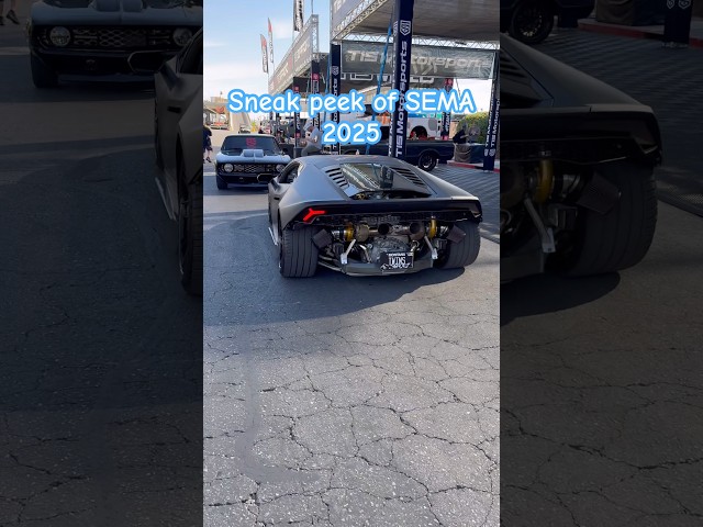 Here’s a sneak peek of the SEMA 2025.  Tune in for more tomorrow #sema #semashow #sema2025