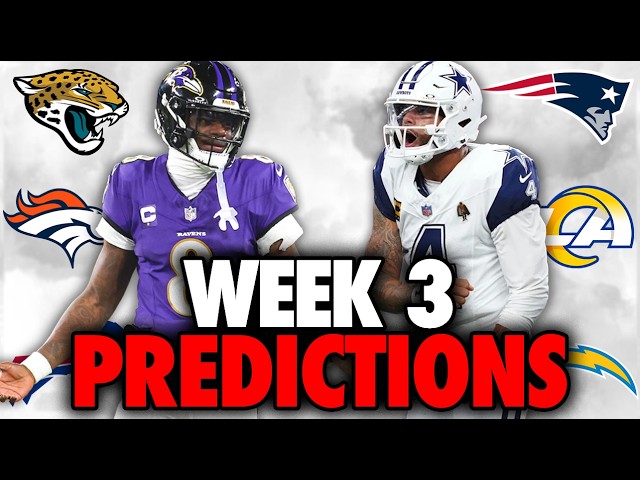 NFL Week 3 Predictions for EVERY GAME!! | NFL Analysis