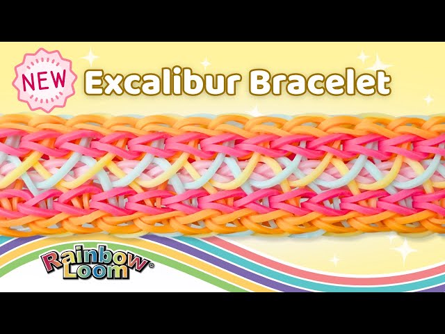 NEW Excalibur Rainbow Loom Bracelet Tutorial by Angelynn (TutorialsByA™) - Advanced Level Design