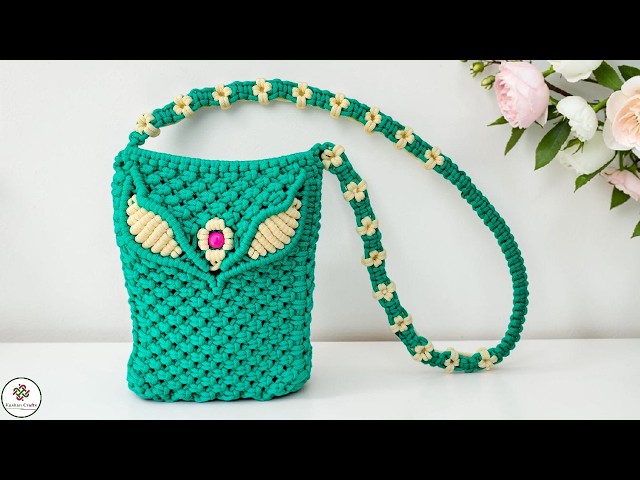 Macrame Bag Tutorial | DIY Macrame Sling Bag Tutorial | Macrame Purse New Design