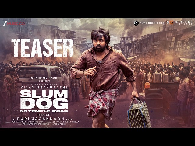SlumDog - 33 Temple Road Teaser (Telugu) | Puri Jagannadh | Vijay Sethupathi | Tabu | Puri Connects
