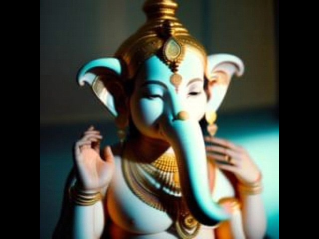 Sci-Fi Ganesha: A Divine and Futuristic Creation #generativeai #aigenerated #scifi #technology #ai