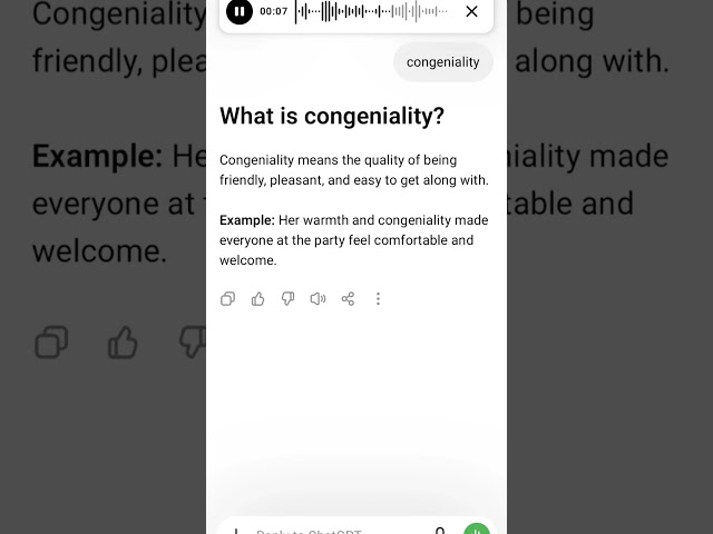 congeniality meaning