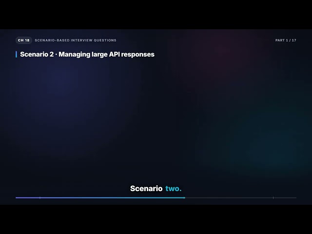 Scenario: Optimizing a Slow App & Large API Responses | React Native Interview (18.1)