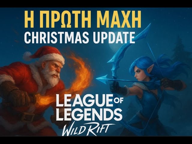 🔥 Η ΠΡΩΤΗ ΜΑΧΗ στο Christmas Update του Wild Rift! ❄️| League Of Legends GR