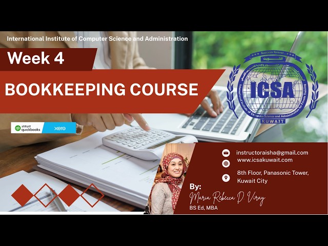Recorded Class   Bookkeeping Level  1  Week 4
