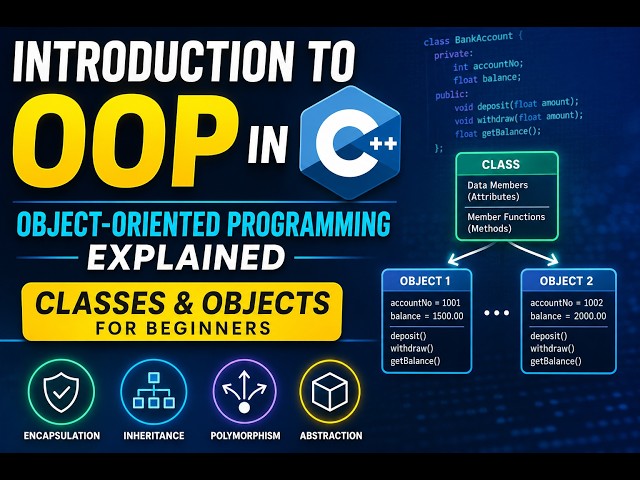Introduction to OOP in C++ | Object-Oriented Programming Explained | Classes & Objects for Beginners