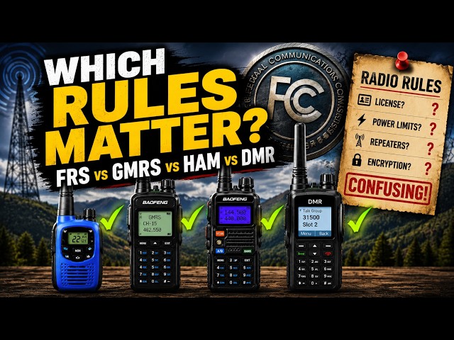 Which Radio License Rules You Can Bend & Which You Can't | FRS, GMRS, Ham & DMR