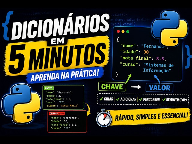 PYTHON DICTIONARIES in 5 MINUTES 🐍 | Learn by Doing!