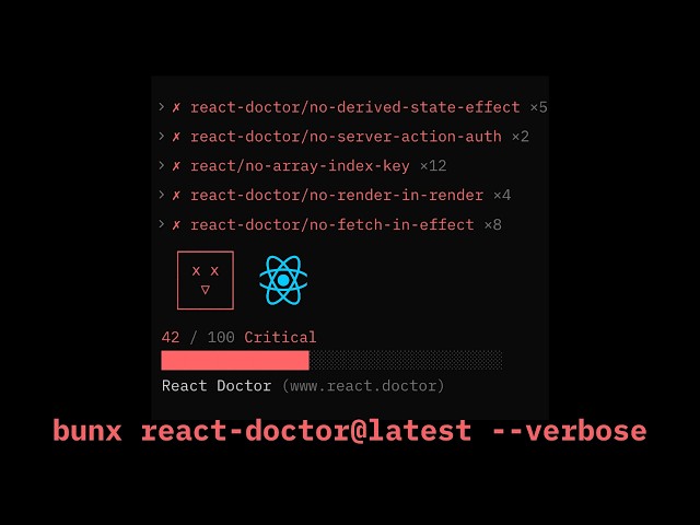 Fix Your React.js Slop With react-doctor