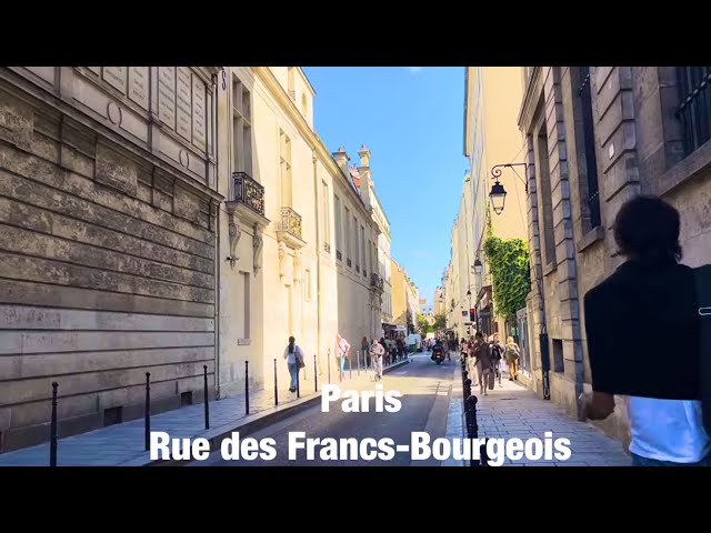 Paris city walks   Rue des Francs-Bourgeois   Paris,France 4K