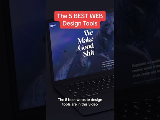 The 5 Best Web Design Tools #shorts