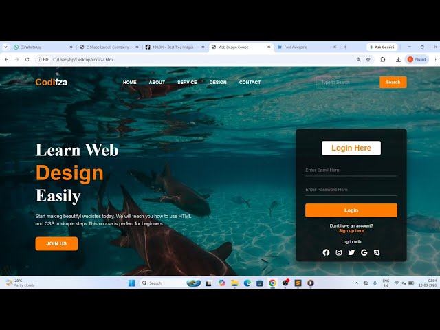 How to Create a Professional Responsive Website Using HTML & CSS | Web Design Tutorial