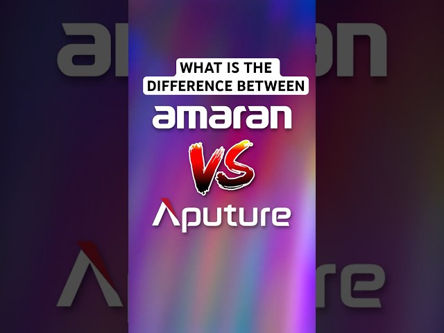 Why Aputure and Amaran Are Different Brands (Explained)