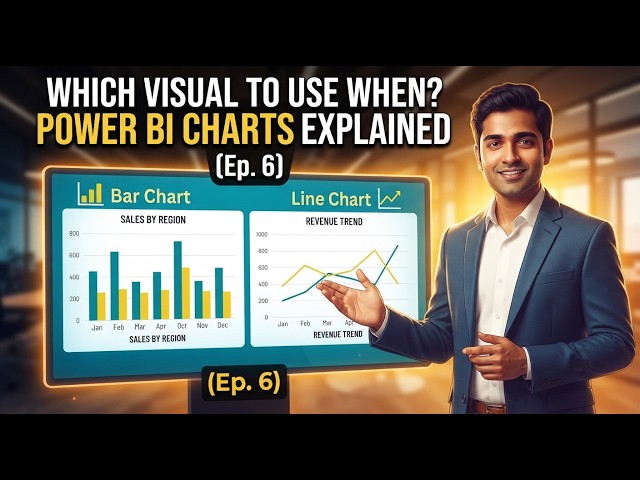 Power BI Charts Explained — Which Visual to Use When (Ep. 6)