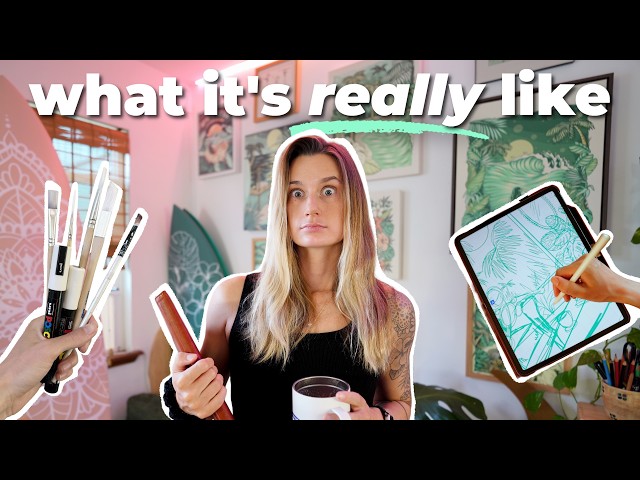 A realistic week in my life as a self-employed artist