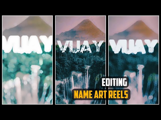 Instagram Trending Viral Name Art Video Editing In CapCut | How To Edit Name Art Photo