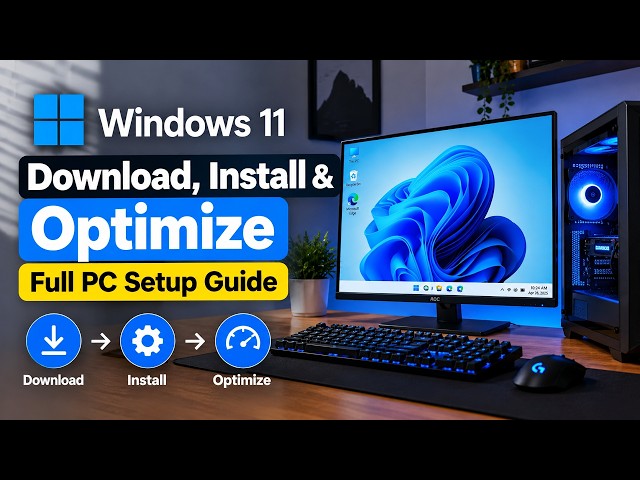 How to Download, Install & Optimize Windows 11 | Full PC Setup Guide