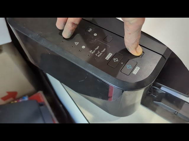 How to reset the absorber counter on the Canon MG series printer