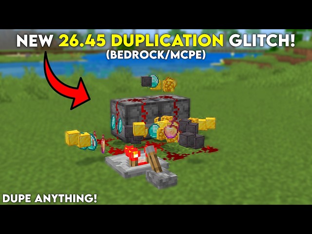 NEW EASY DUPLICATION GLITCH Minecraft Bedrock 26.45!