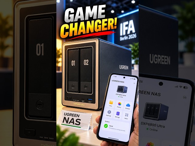 UGREEN’s NEW NAS Is a GAME CHANGER! 🤯 | IFA Berlin 2026