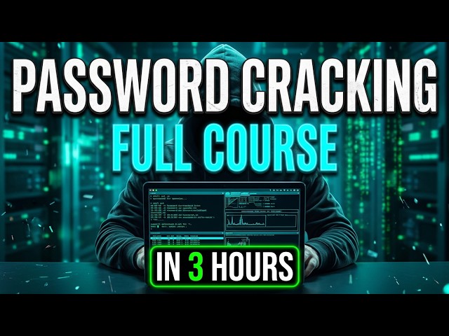 Learn Password Cracking in 3 Hours | Password Cracking Full Course