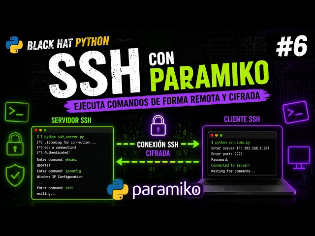 Ejecuta comandos de forma remota con SSH y Paramiko | Black Hat Python #6