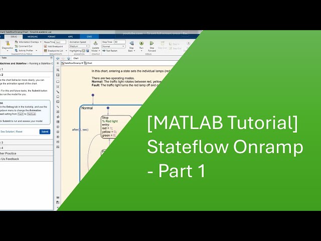 [Matlab Tutorial] Stateflow Onramp - Part 1