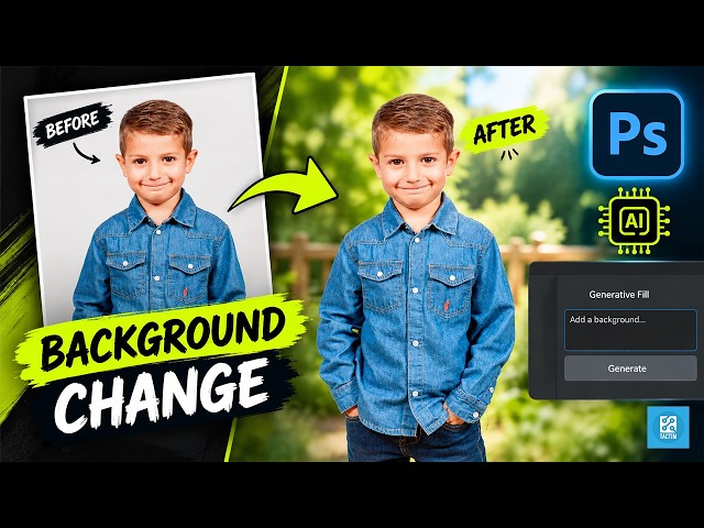 How to Replace Photo Backgrounds with Ai in photoshop