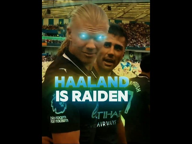 Haaland is RAIDEN?! ⚡💀 #shorts
