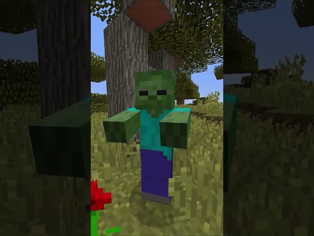 Minecraft But it TURNS MOBS REALISTIC! #shorts