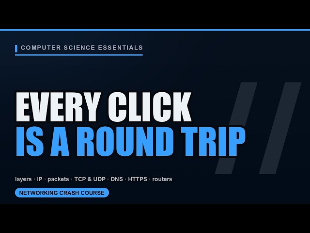 Every Click Is a Round Trip — Networking for Computer Science Beginners