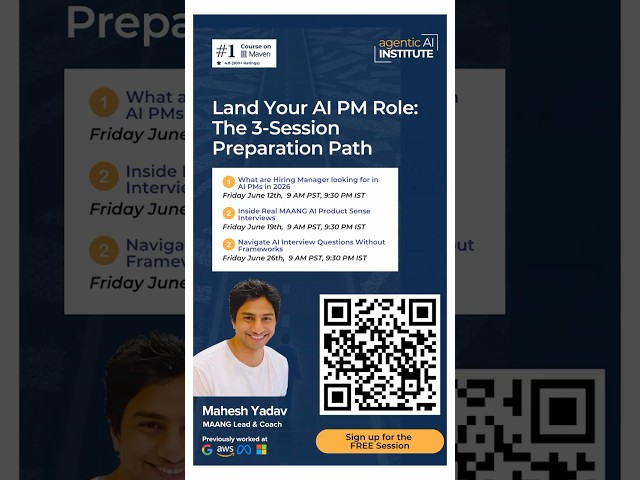 How to Land an AI PM Role in 2026 : The 3-Session Prep Series (Free)