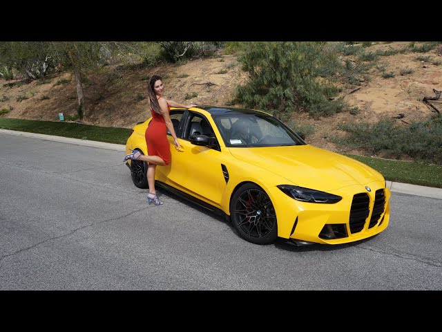 2022 BMW M3 xDrive Competition in Speed Yellow / 19"/20" M Wheels / Launch Control!! / Bmw Review
