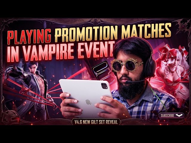 Playing Promotion Matches in Vampire Event🥷🏼!!!🔥PUBG MOBILE🗿LIVE🔴